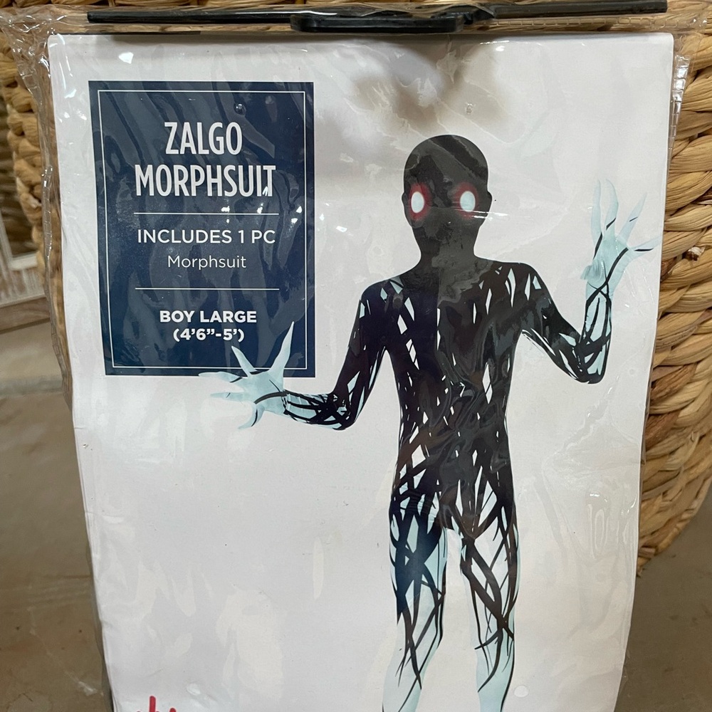 Morph suit Halloween costume boys size large